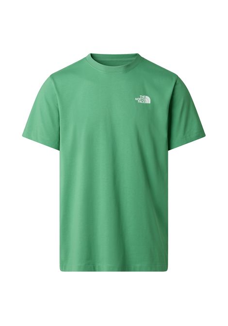 T-shirt The North Face Evolution Box NSE Regular Verde Dimmed Algae Uomo THE NORTH FACE | T-shirt | NF0A8B6K-G57